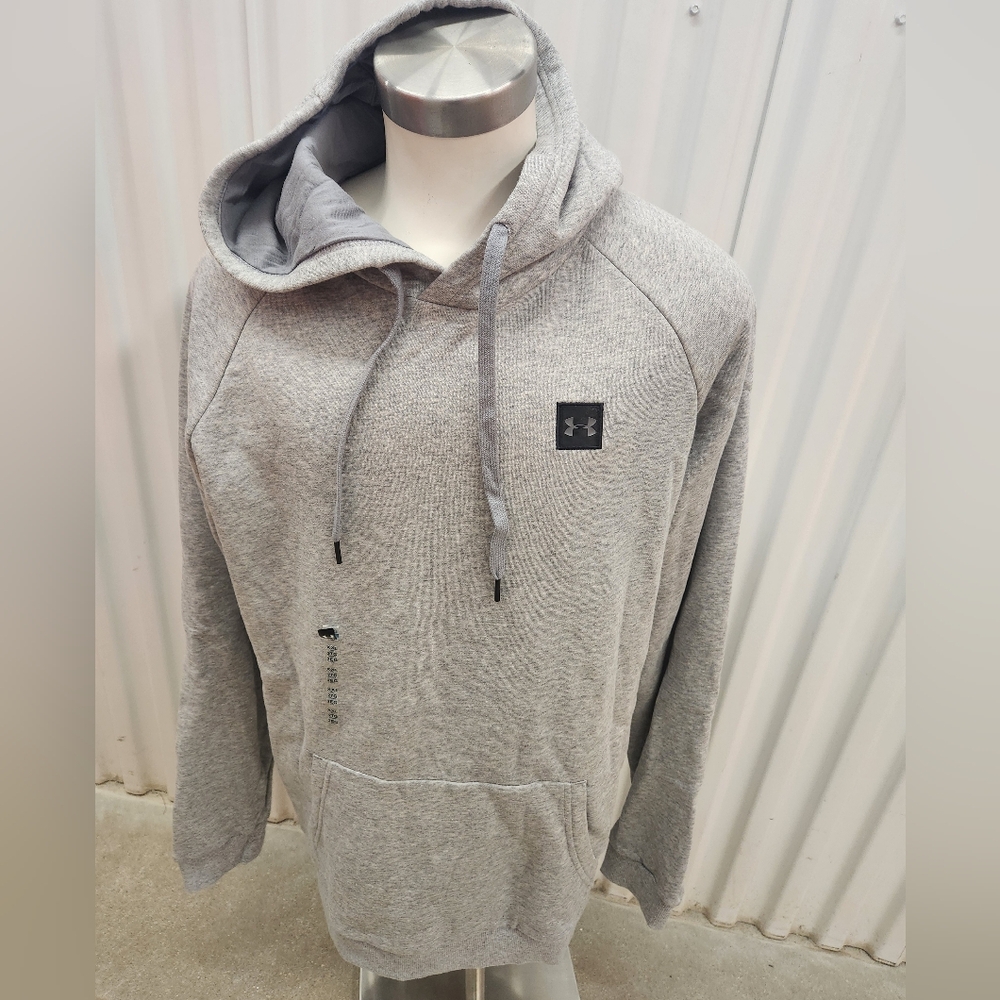 NWT Under Armour Men's Gray Hoodie Sweater Size 2XL - Picture 2 of 8